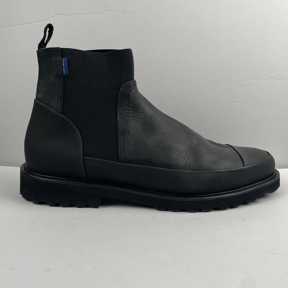 Jack Erwin Armored Chelsea Boots Mens Black Leather Winter Combat - Size 11.5